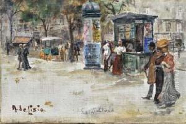 Parigi Oil Painting by Arnaldo Delisio