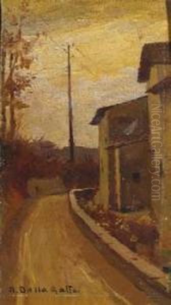 Scorcio Di Strada Oil Painting by Anacleto, Nino Della Gatta