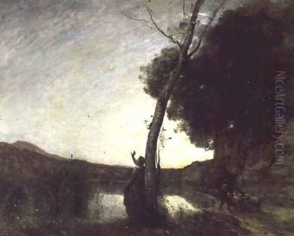 The Shepherd's Star, 1864 Oil Painting by Jean-Baptiste-Camille Corot