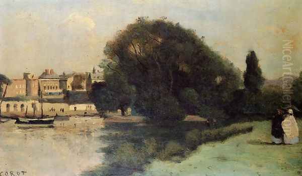 Richmond, near London, 1862 Oil Painting by Jean-Baptiste-Camille Corot