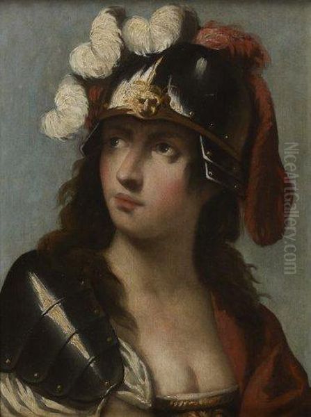 La Deesse Minerve Oil Painting by Pietro Della Vecchio