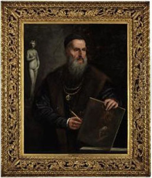 Imaginary Self-portrait Of Titian by Pietro Della Vecchio