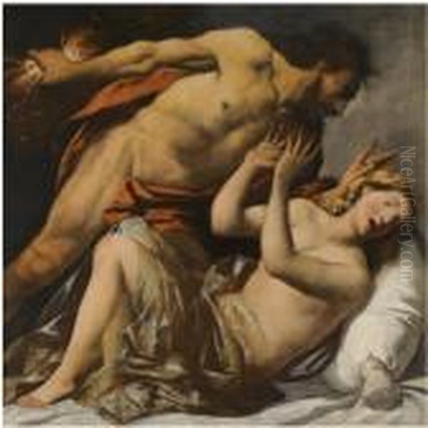 Jupiter And Semele Oil Painting by Pietro Della Vecchio