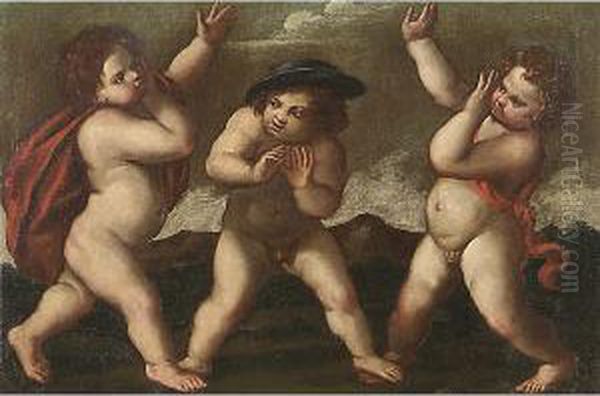 Giochi Di Putti Oil Painting by Pietro Della Vecchio