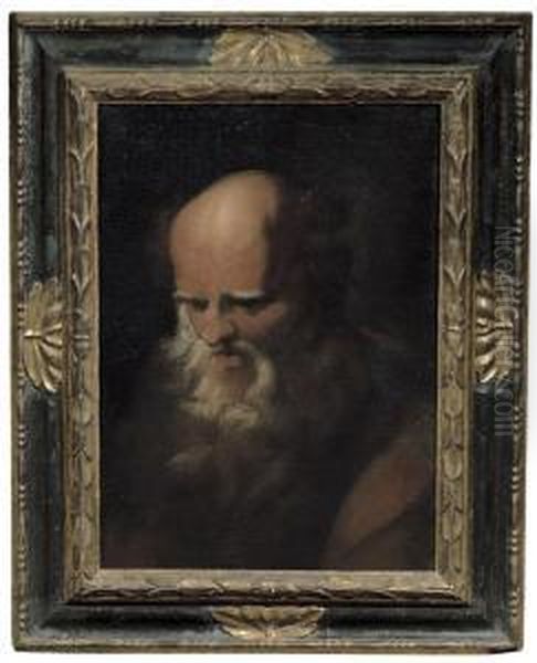 Testa Di Santo Oil Painting by Pietro Della Vecchio