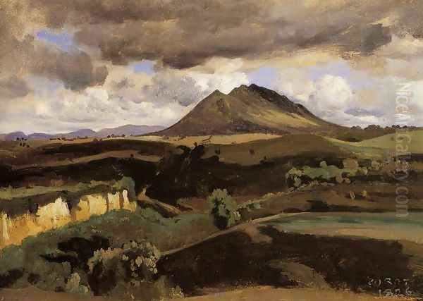 Mont Soracte Oil Painting by Jean-Baptiste-Camille Corot