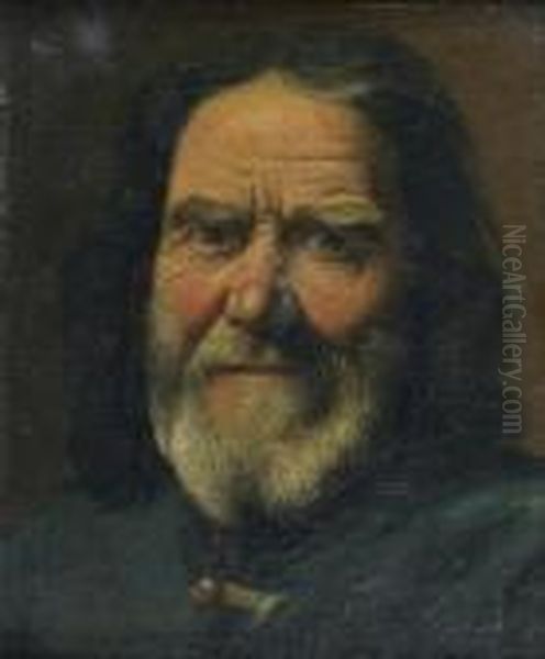 Portrait D'homme Barbu Oil Painting by Balthasar Denner