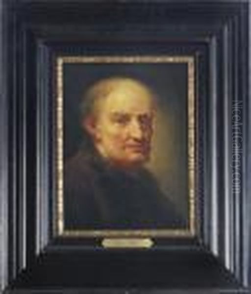 Head Of An Old Man Oil Painting by Balthasar Denner