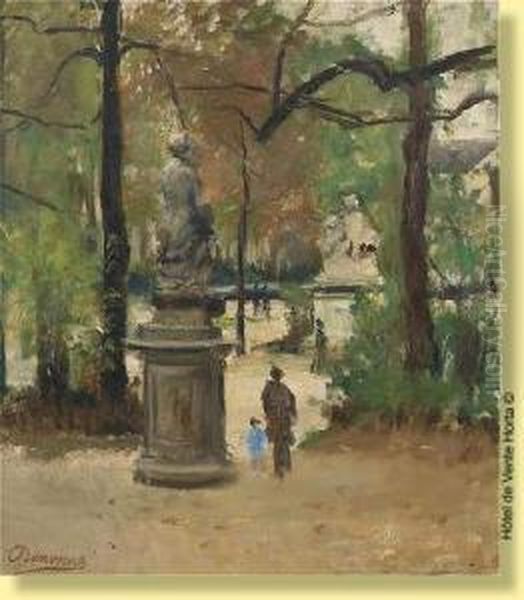 Promenade Dans Le Parc Royal by Alexandre Denonne