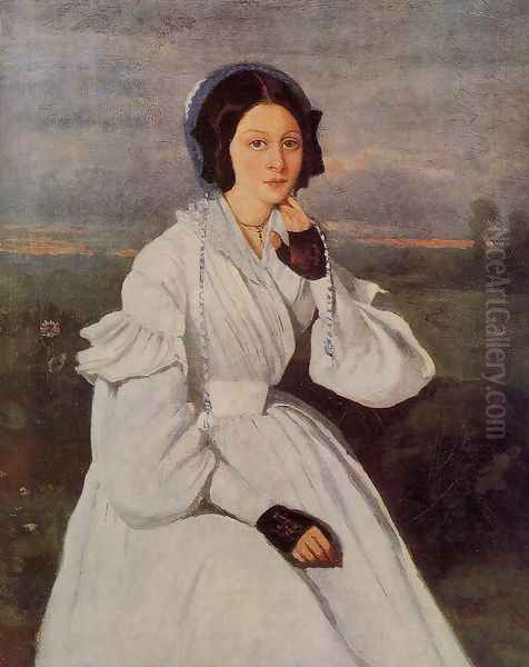 Madame Charmois Oil Painting by Jean-Baptiste-Camille Corot