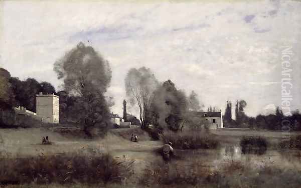 Ville d'Avray, 1865 Oil Painting by Jean-Baptiste-Camille Corot