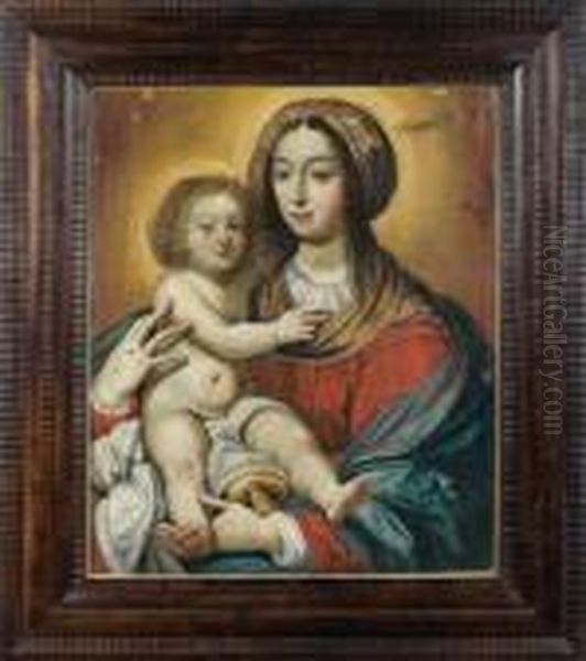 Vierge A L'enfant Oil Painting by Claude Deruet