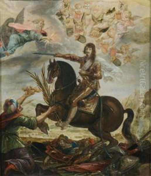 Le Triomphe De Louis Xiii Oil Painting by Claude Deruet