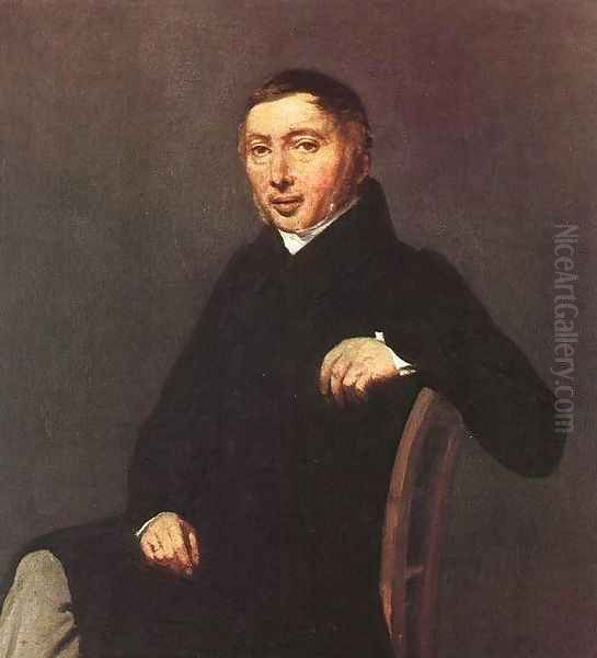 Portrait of Laurent-Denis Sennegon Oil Painting by Jean-Baptiste-Camille Corot