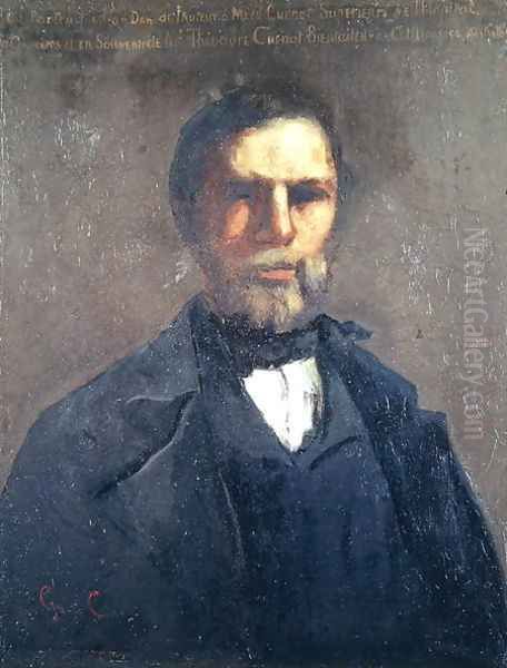 Portrait of Theodore Cuenot, 1847 Oil Painting by Jean-Baptiste-Camille Corot