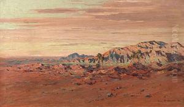 Paysage D'algerie Oil Painting by Eugene Deshayes