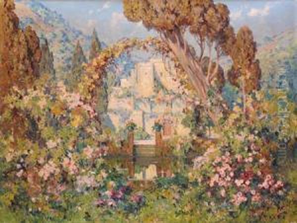 Le Jardin D'alger Oil Painting by Eugene Deshayes