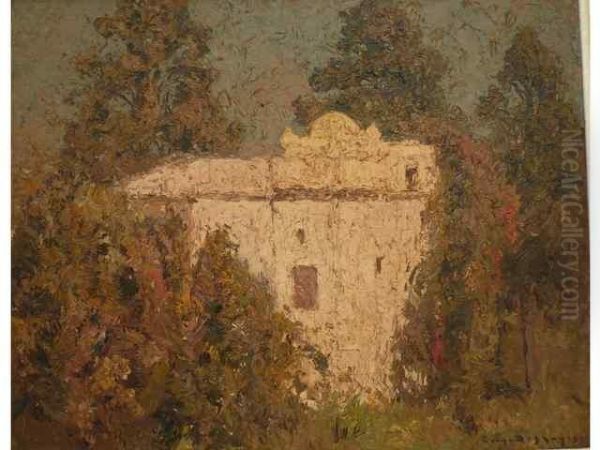 Villa Abeltif Oil Painting by Eugene Francois Deshayes