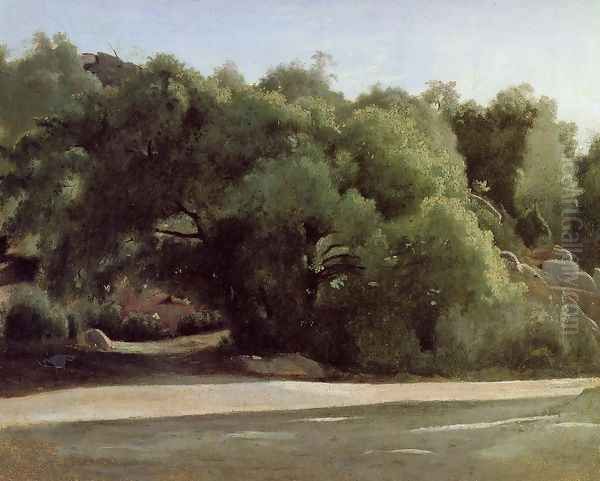 Fontainebleau - the Chailly Road Oil Painting by Jean-Baptiste-Camille Corot