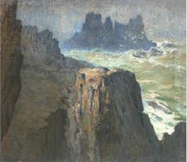 Ouessant Oil Painting by Louis Marie Desire-Lucas