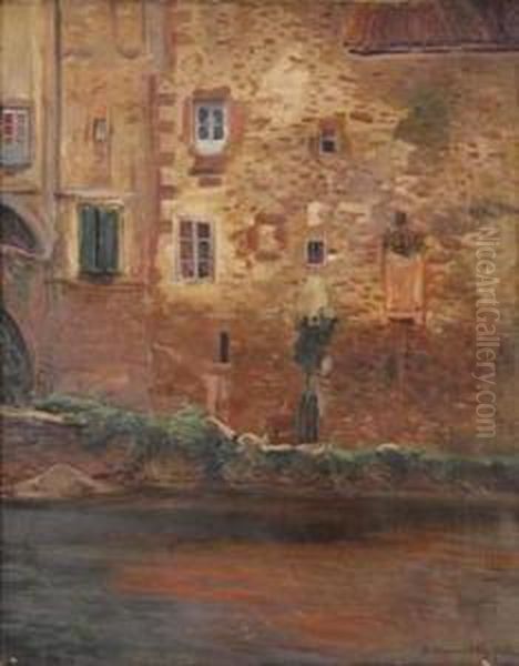 Vieilles Maisons A Elizando Oil Painting by Xavier Desparmet-Fitzgerald