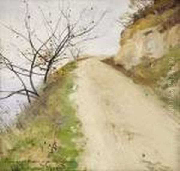 Chemin Tournant Et Arbustes Oil Painting by Xavier Desparmet-Fitzgerald