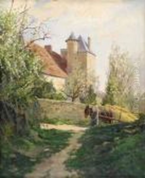 Chateau En Dordogne Oil Painting by Xavier Desparmet-Fitzgerald