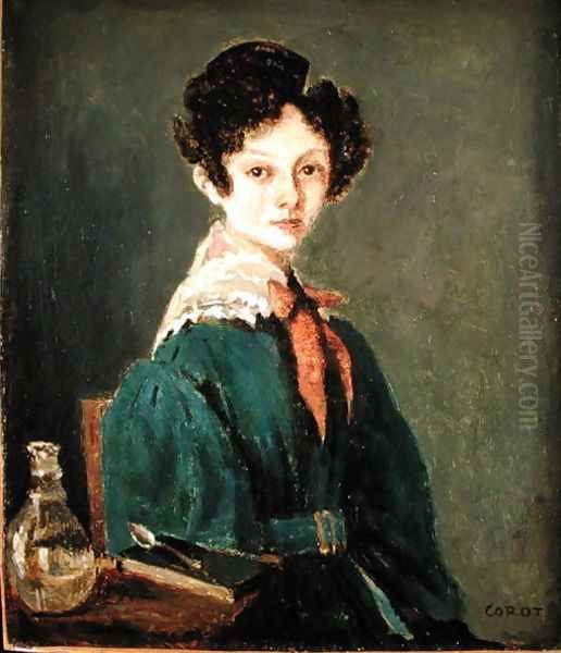 Mme Lemaistre Oil Painting by Jean-Baptiste-Camille Corot