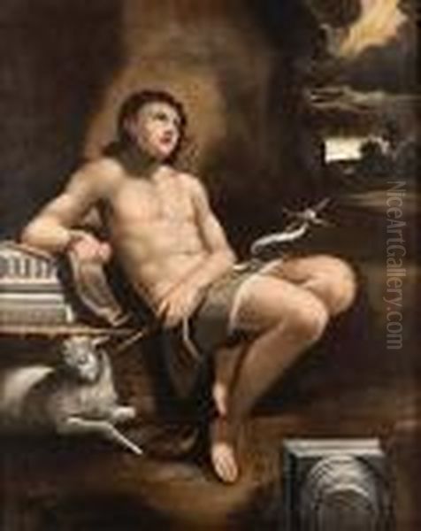 Saint John The Baptist Oil Painting by Michele Desubleo