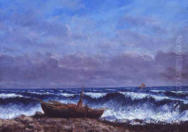 The Stormy Sea or, The Wave Oil Painting by Jean-Baptiste-Camille Corot