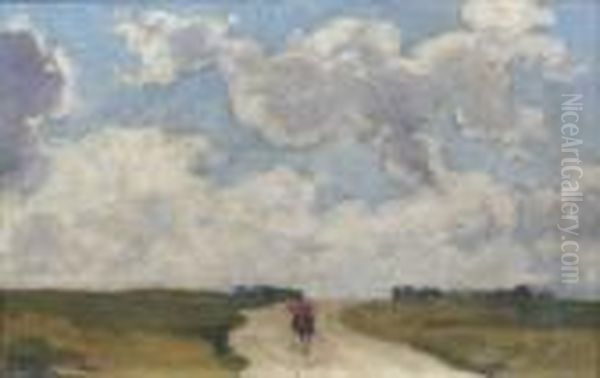 Cavalier Sur Un Chemin Oil Painting by Andre Devambez