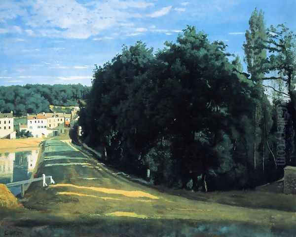 Ville d'Avray - the Chemin de Corot Oil Painting by Jean-Baptiste-Camille Corot