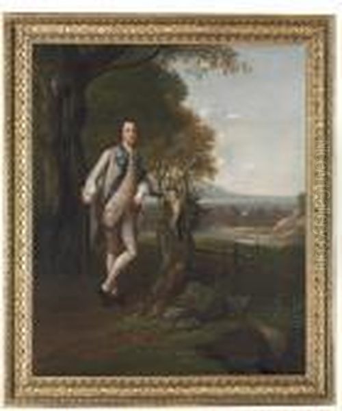 Portrait Of Sir John Shaw Oil Painting by Arthur Devis