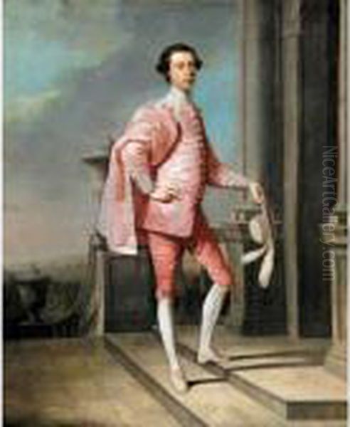 Portrait Of James Brydges, 3rd Duke Of Chandos And Marquess Of Carnarvon (1731-1789) Oil Painting by Arthur Devis