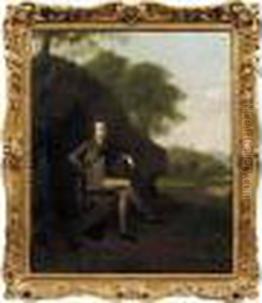 Portrait Of A Gentleman, 
Possibly The Reverend William Digby, Of Landenstown, County Kildare Oil Painting by Arthur Devis