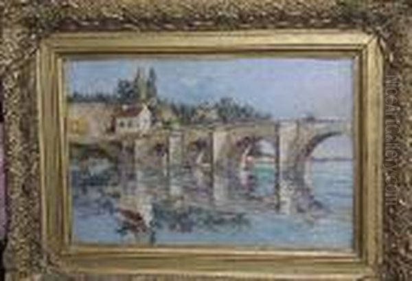 On The Loire Oil Painting by Wynford Dewhurst