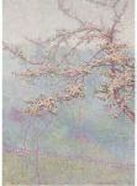 Blossom Oil Painting by Wynford Dewhurst