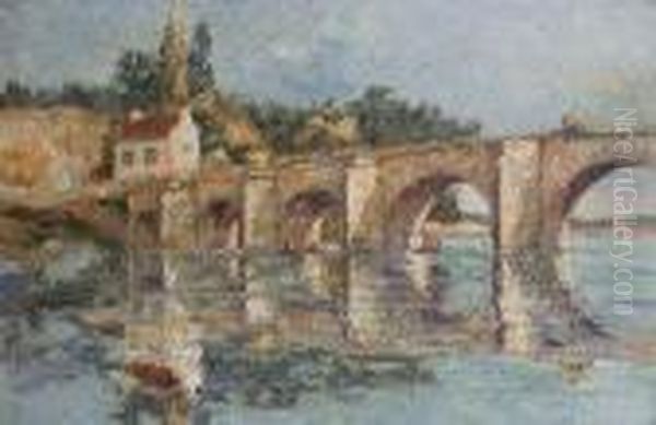 On The Loire Oil Painting by Wynford Dewhurst