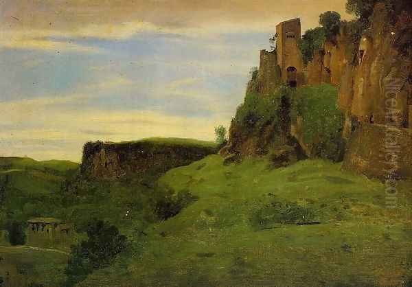 Civita Castellana Oil Painting by Jean-Baptiste-Camille Corot