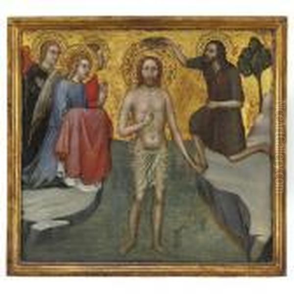 Battesimo Di Cristo Oil Painting by Taddeo Di Bartolo