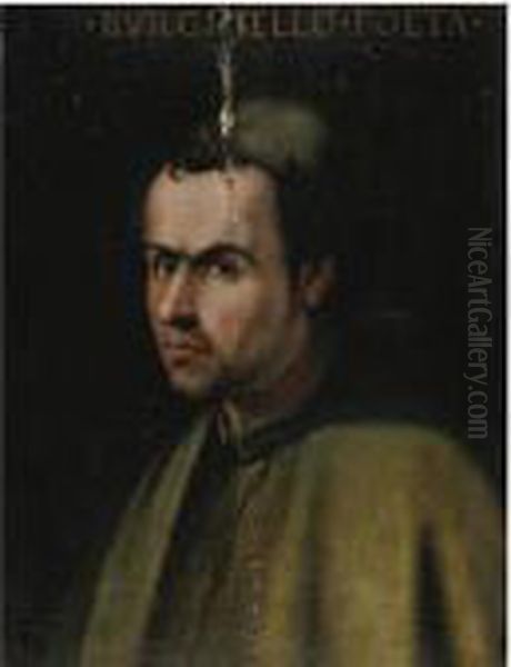 Ritratto Del Poeta Burchiello Oil Painting by Agnolo Bronzino