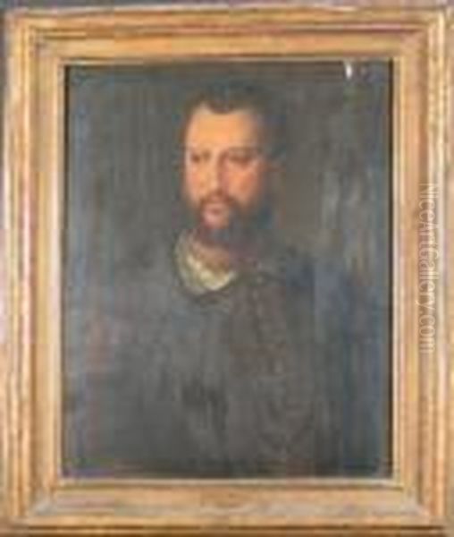 Portrait Of Cosimo I Oil Painting by Agnolo Bronzino