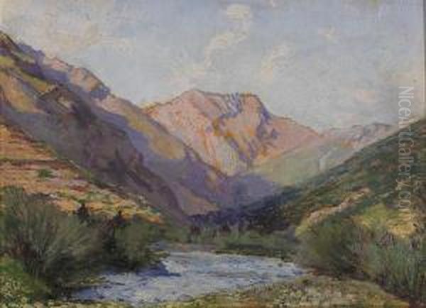 Paesaggio Montano Oil Painting by Guido Di Montezemolo