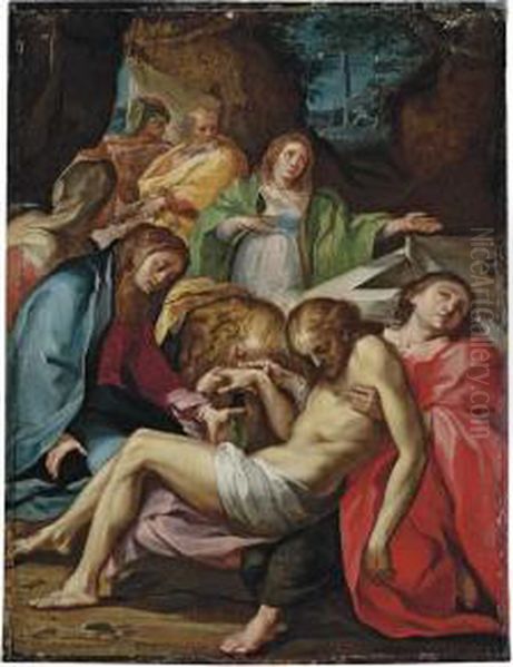 The Lamentation Oil Painting by Ventura Salimbeni