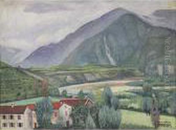 Paesaggio Oil Painting by Cagnaccio Di San Pietro