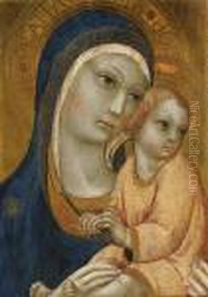 The Madonna And Child Oil Painting by Ansano Mancio Di Sano Di Pietro