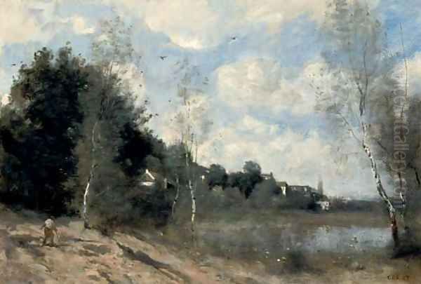 Ville d'Avray 3 Oil Painting by Jean-Baptiste-Camille Corot