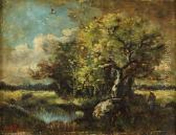 Boisiere Pres Des Grands Arbres Oil Painting by Narcisse Virgilio Diaz De La Pena