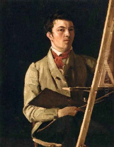 Self-Portrait Oil Painting by Jean-Baptiste-Camille Corot