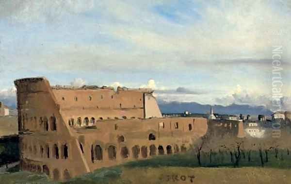 Le Colisee Oil Painting by Jean-Baptiste-Camille Corot